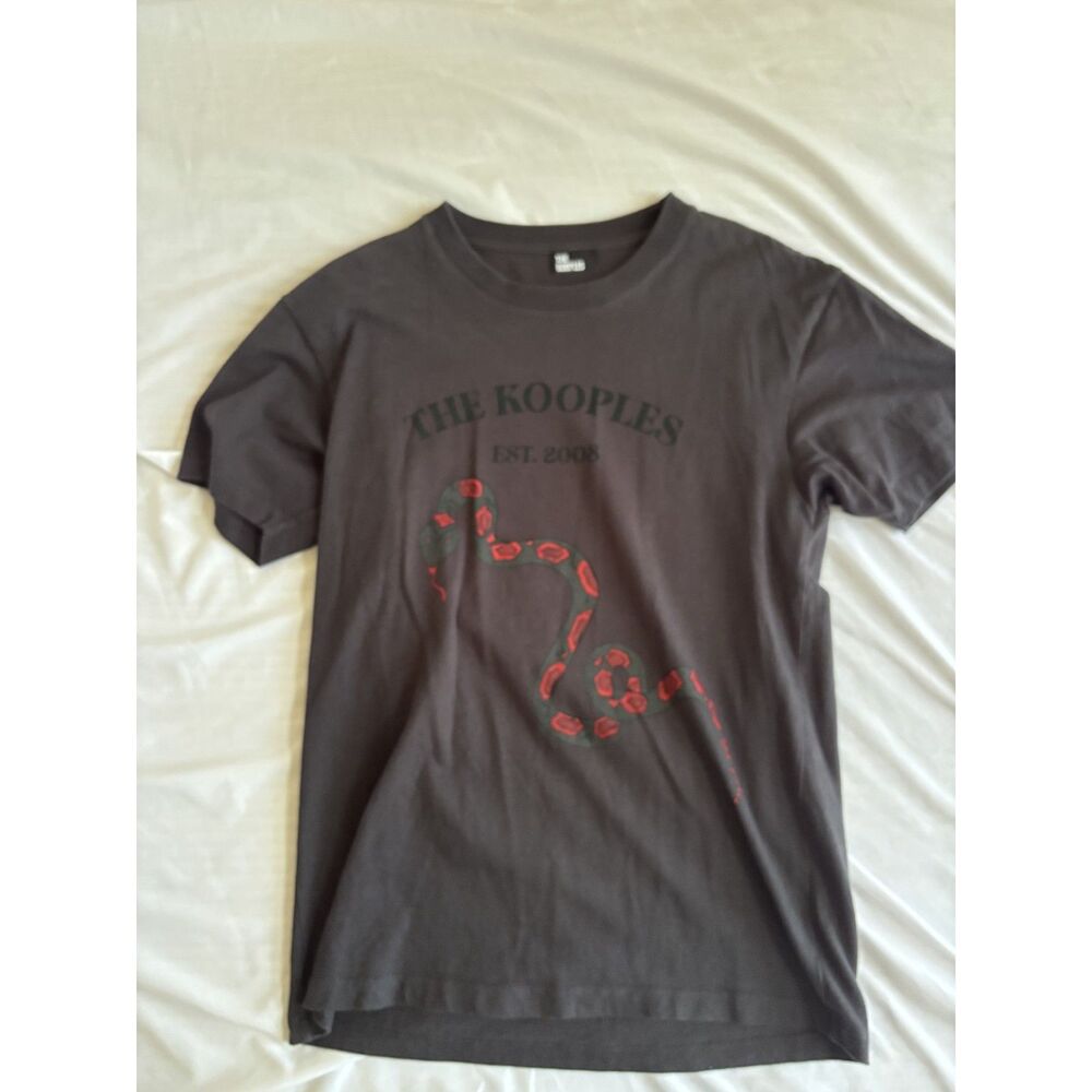 The Kooples Black and Red Snake T-Shirt